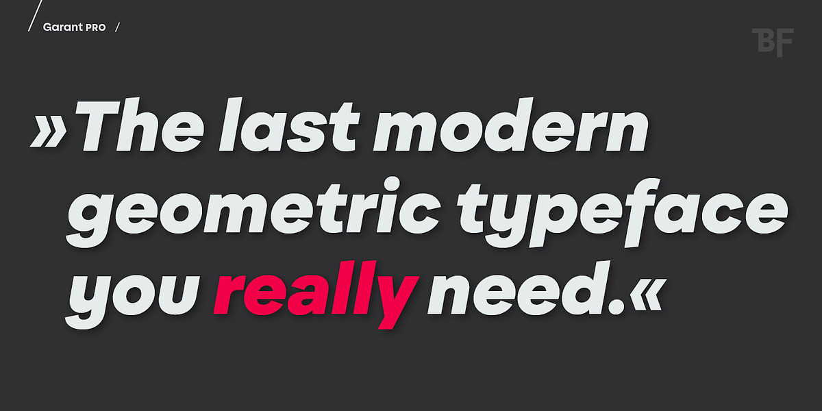 BF Garant Pro, a Sans Serif Font by BrassFonts (Photo 1 of 12)