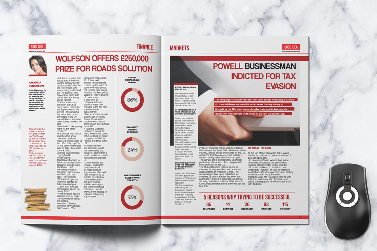 Business Newsletter Pack, a Brochure Template by Boris Cupac (Photo 7 of 16)
