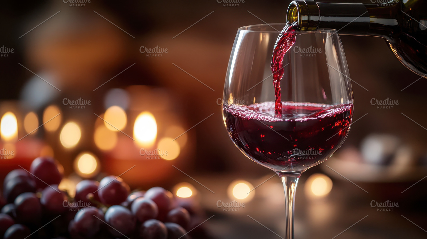 Red wine pouring into a glass, a Photo by Beautiful things