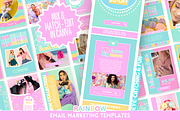 Rainbow Email Templates, an Email Template by SunshineStudioBoutique (Thumbnail 1 of 9)