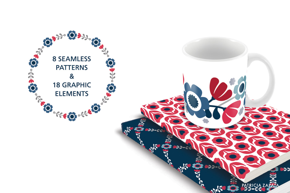 Flora Patterns and Graphics, a Pattern Graphic by Patricia Zapata (Photo 6 of 6)