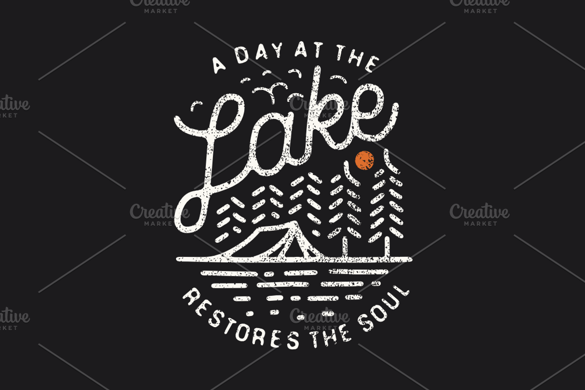 A Day At The Lake Restores The Soul, an Object Graphic by Doniel Worx
