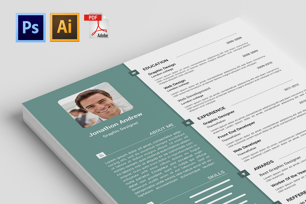 Resume Template, a Resume Template by Themefisher (Photo 1 of 4)