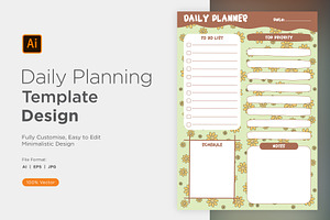 Daily Planner Sheet Design -15