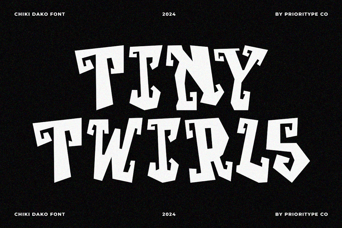 Chiki Dako - Playful Display Font, a Symbol Font by Prioritype Co (Photo 5 of 6)