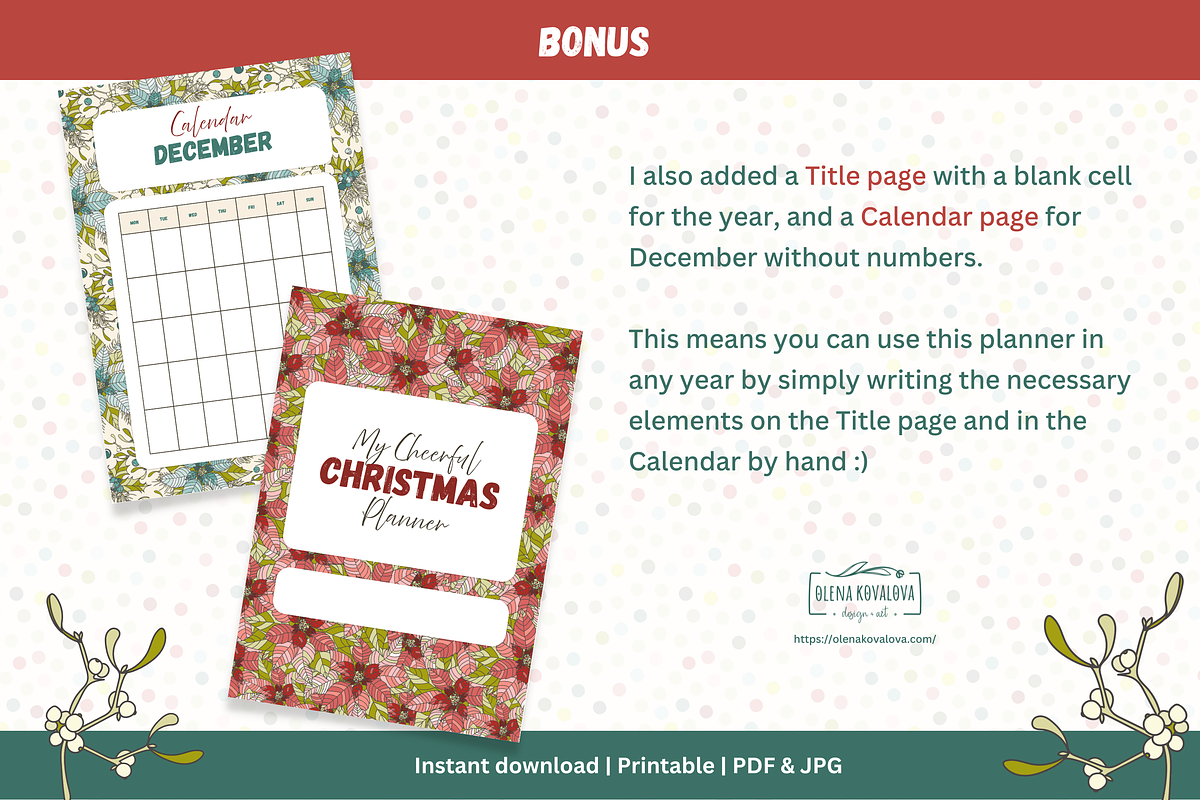Christmas Planner 2025 Printable preview 6