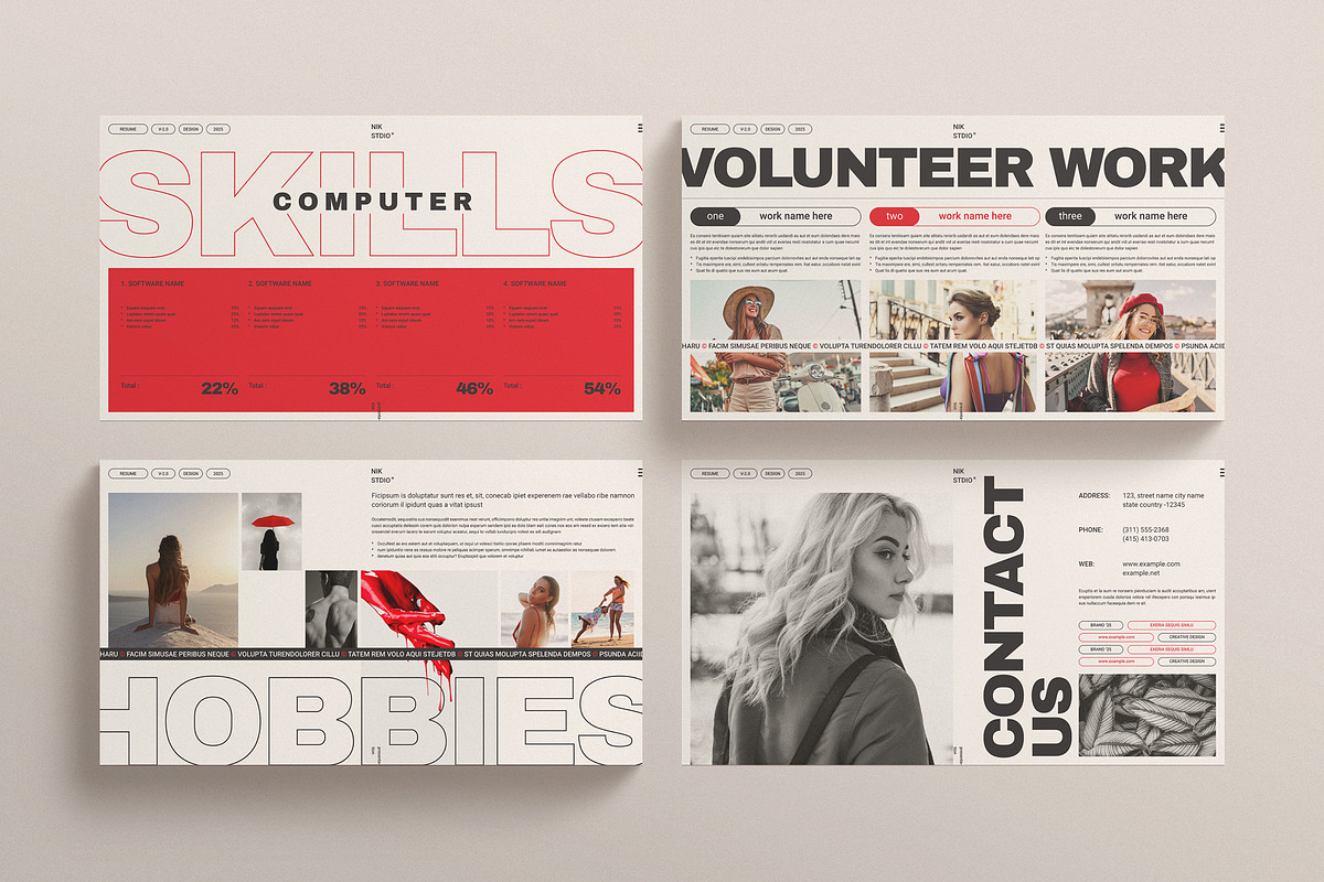 Resume Presentation Template, a Presentation Template by E-Type (Photo 5 of 5)