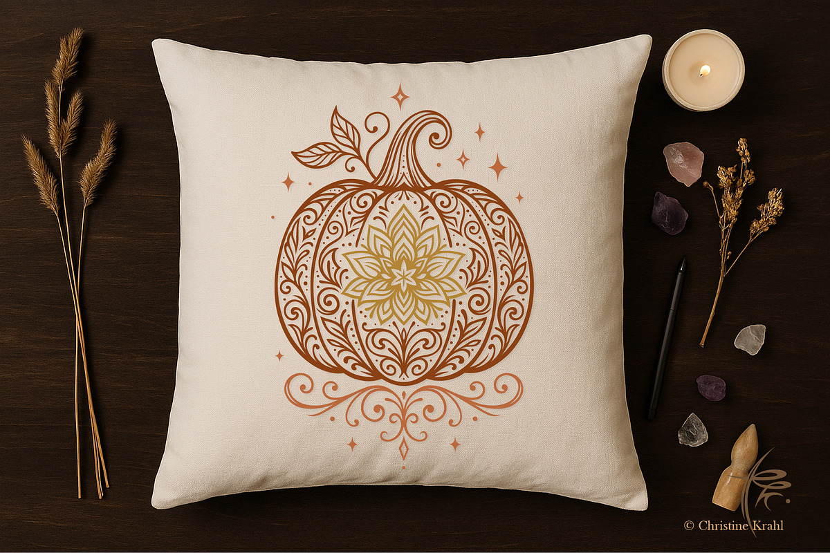 Mystic Autumn Halloween Ornaments, an Object Graphic by Christine Krahl (Photo 7 of 8)