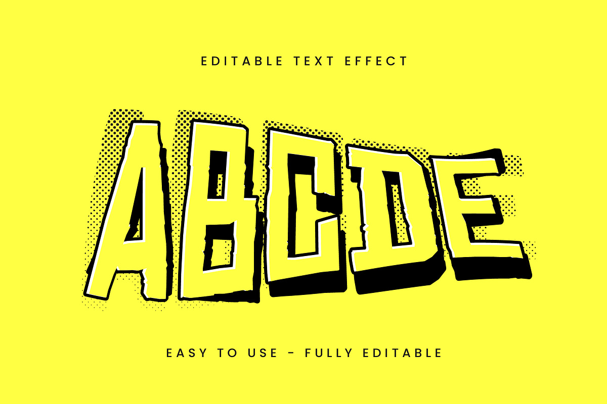 Comic Bold Halftone Text Effect preview 3