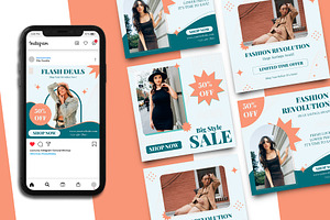 Fashion Sale Instagram Post Template, a Social Media Template by Artnivora.Std