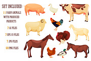 Domestic animals big set, an Animal Illustration by GenziWorkshop (Thumbnail 2 of 7)