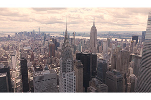 Aerial view of New York City's