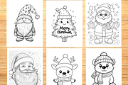 Christmas Coloring Book for Kids, a Seasonal Illustration by LA Design (Thumbnail 3 of 10)
