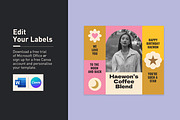 Haewon Foil Pouch Labels, a Stationery Template by Mountain Folk Creative (Thumbnail 2 of 6)