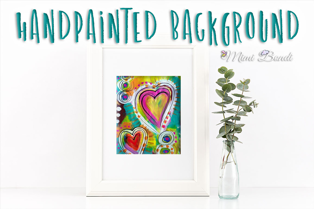 Handpainted abstract background 2, an Illustration by Mimi Bondi Studio (Photo 6 of 6)