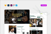 Barbershop & Tatto Tamplate Design, a WordPress Template by Dimas Rizki Pratama (Thumbnail 1 of 3)