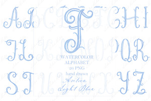 Monogram PNG Calligraphy Letters