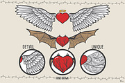 Wings of Love, an Illustration by LTNG STUDIO (Thumbnail 2 of 2)