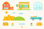 Down on the Farm Vector Set., an Animal Illustration by Julia Batsheva (Thumbnail 2 of 3)