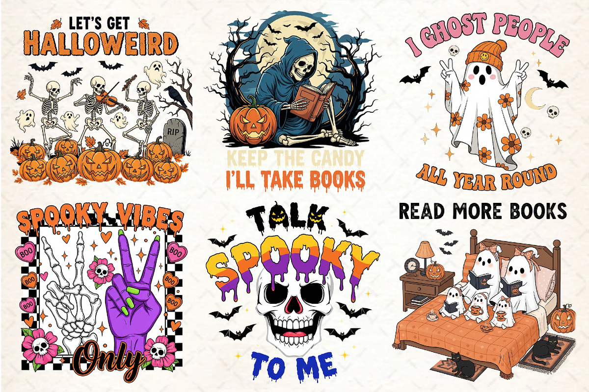 Funny Halloween Sublimation Bundle P, an Illustration by DreamCafeArt (Photo 3 of 7)