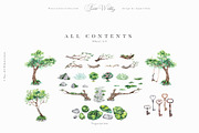 Forest Wedding Illustrations, a Decorative Illustration by Aquarellina (Thumbnail 31 of 32)