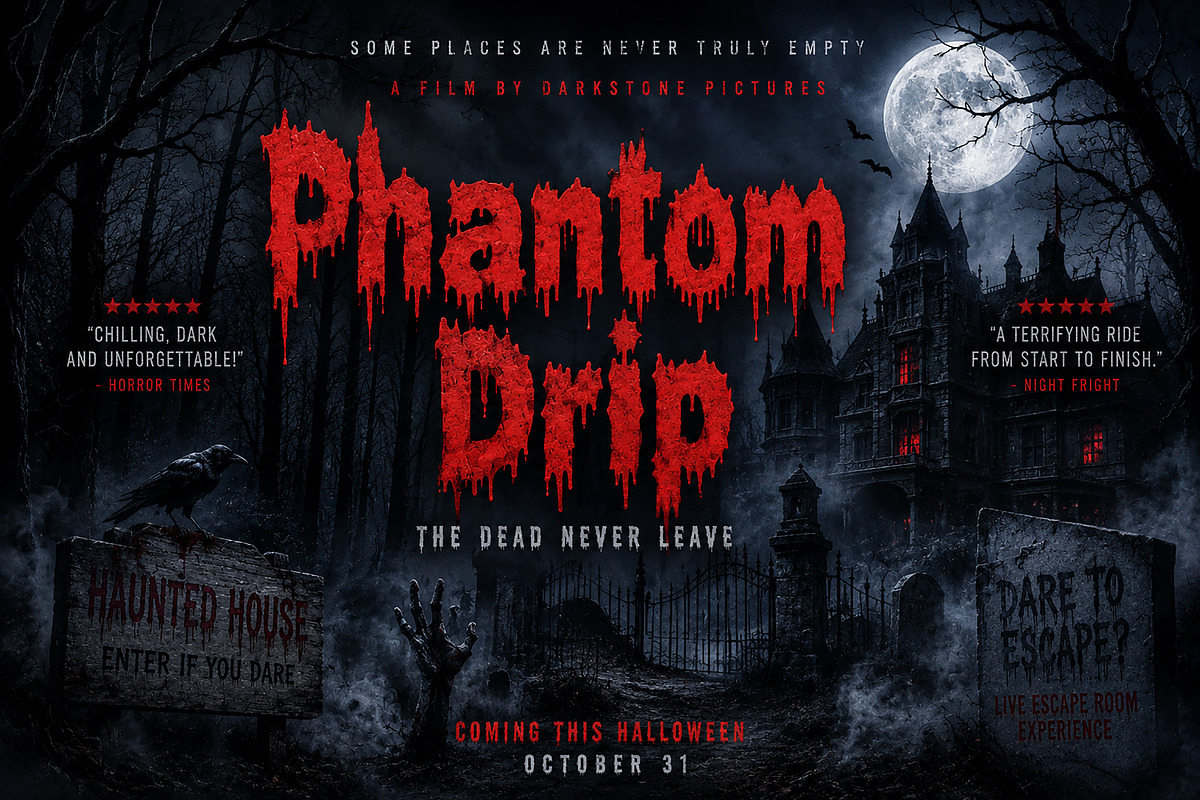 Phantom Drip – Horror Display Font, a Slab Serif Font by Wow Magic (Photo 3 of 5)