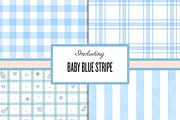 Blue Baby Shower Digital Paper, a Pattern Graphic by Neon Studio (Thumbnail 3 of 6)