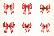 Festive Christmas Bow Clipart, an Illustration by CrexoraLab (Thumbnail 3 of 5)
