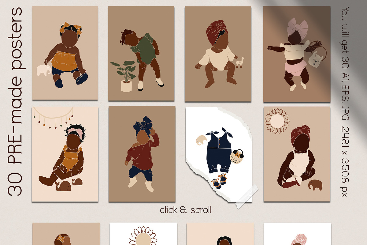 Little fashionistas. Kids collection, a Decorative Illustration by EasyArt (Photo 3 of 9)