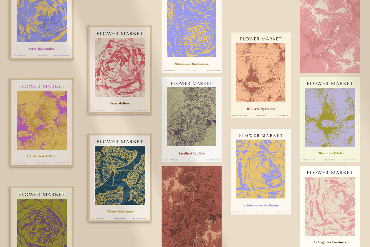 Flower Market: 23 Prints & Posters, a Poster Template by IuliiaSavko (Photo 12 of 12)