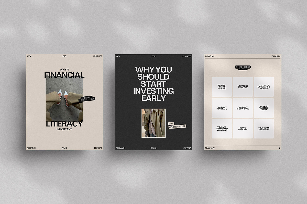 Financial Coach Instagram Template, a Social Media Template by Moscovita Studio (Photo 6 of 15)