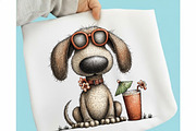 Whimsical Summer Dachshund Dog, a Seasonal Illustration by designcity5 (Thumbnail 3 of 5)