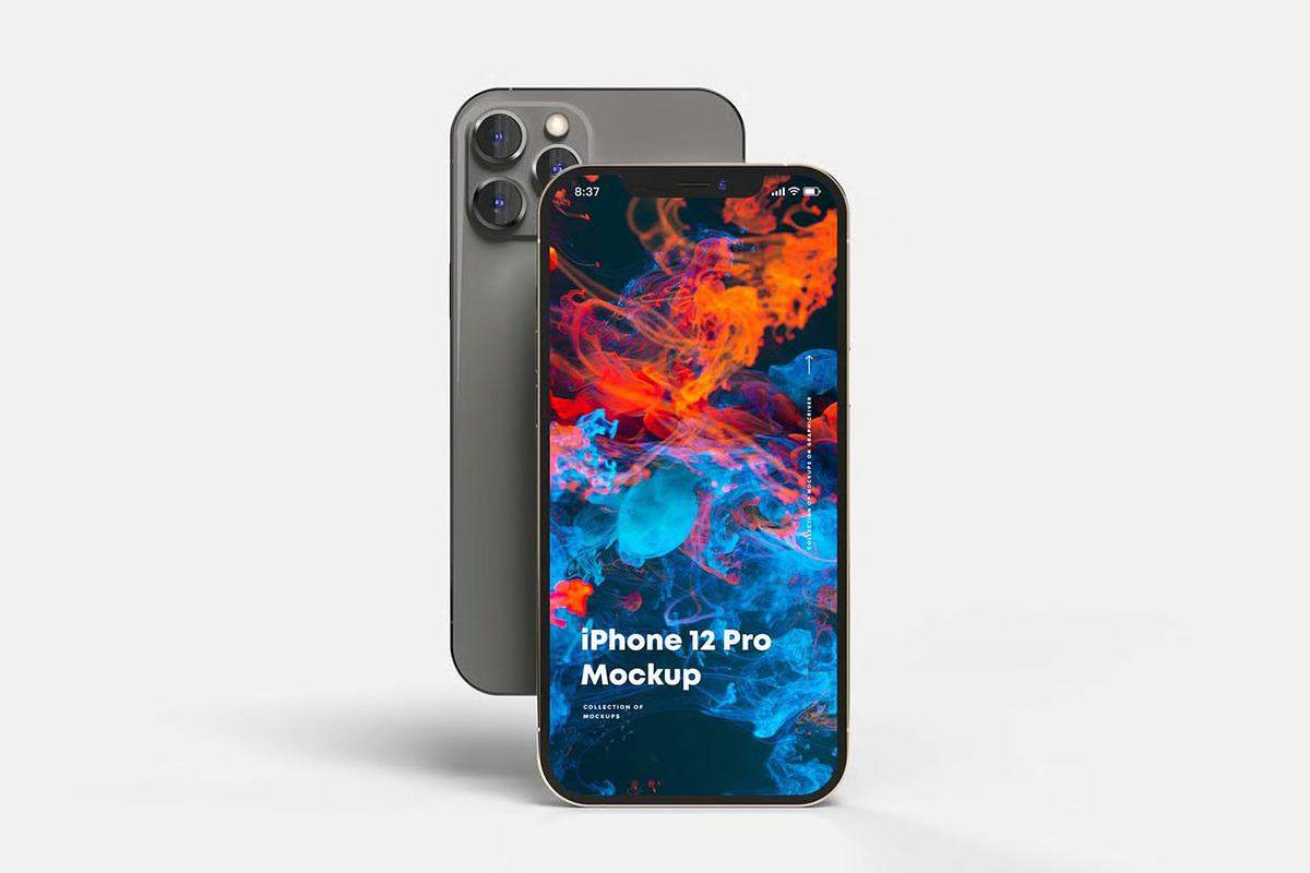 iPhone 12 Pro Mock-up, an iPhone Mockup by zippypixelstudio (Photo 4 of 14)