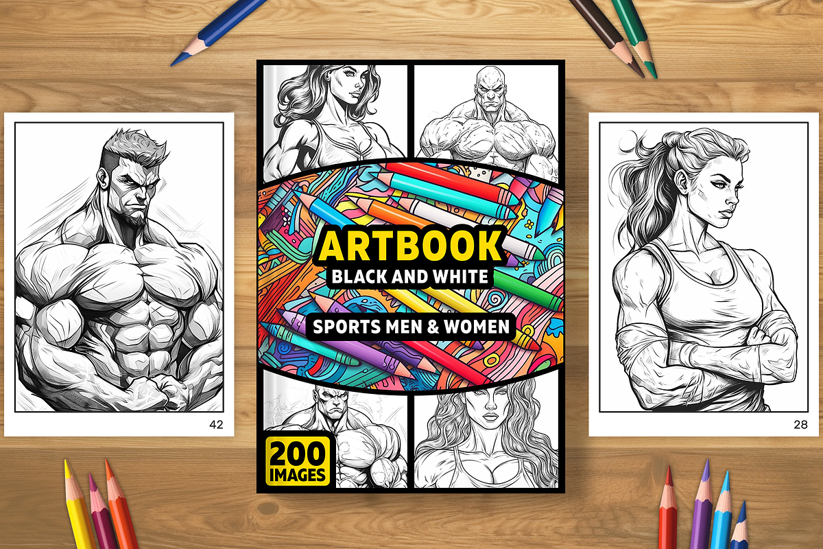 Artbook - Sports men & women, a Wallpaper Graphic by Cruiz Studio (Photo 1 of 2)