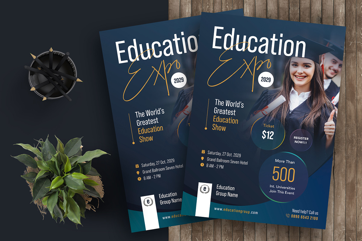 Education Flyer Template, a Flyer Template by Boostock (Photo 1 of 4)