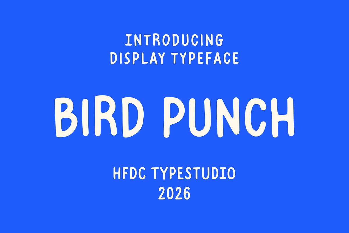 Bird Punch Handwritten, a Handwritten Font by 24Design Studios (Photo 1 of 10)
