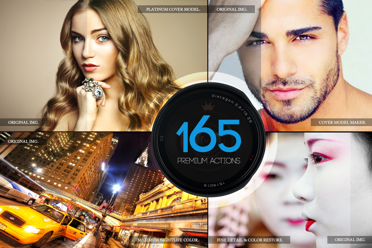 165 Premium Photoshop Actions, an Action Add-On by Premium Adobe Add-Ons (Photo 1 of 5)