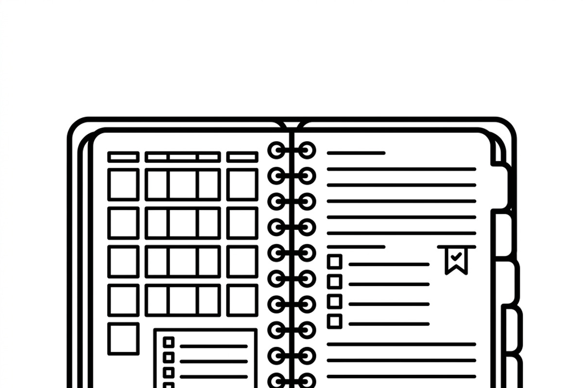 42 Daily Planning Icon Set, an Outline Icon by adenpinkstore (Photo 13 of 14)