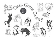 Funny Cats Line Art Bundle, an Illustration by Anastasiya Klempach (Thumbnail 13 of 19)