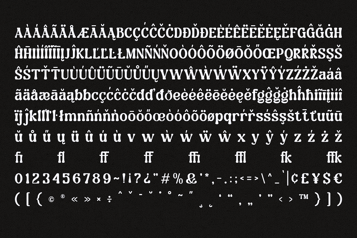 Guffier - Retro Display Typeface, a Serif Font by Typetemp Studio (Photo 12 of 12)