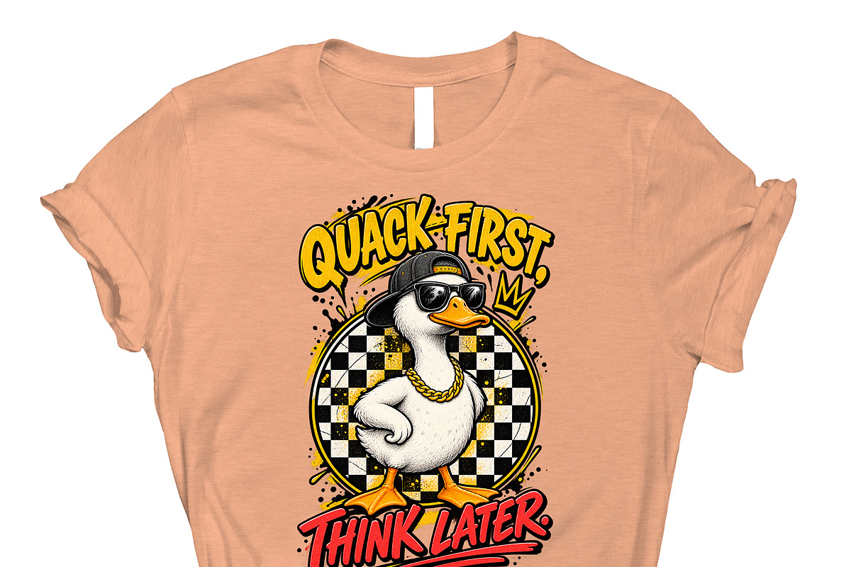 Quack First Think Later Cool PNG, an Object Graphic by Star Graphic Design (Photo 13 of 13)