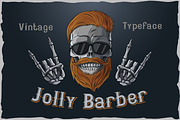 Jolly Barber. Vintage typeface, a Font by Fractal fonts & graphics (Thumbnail 2 of 5)