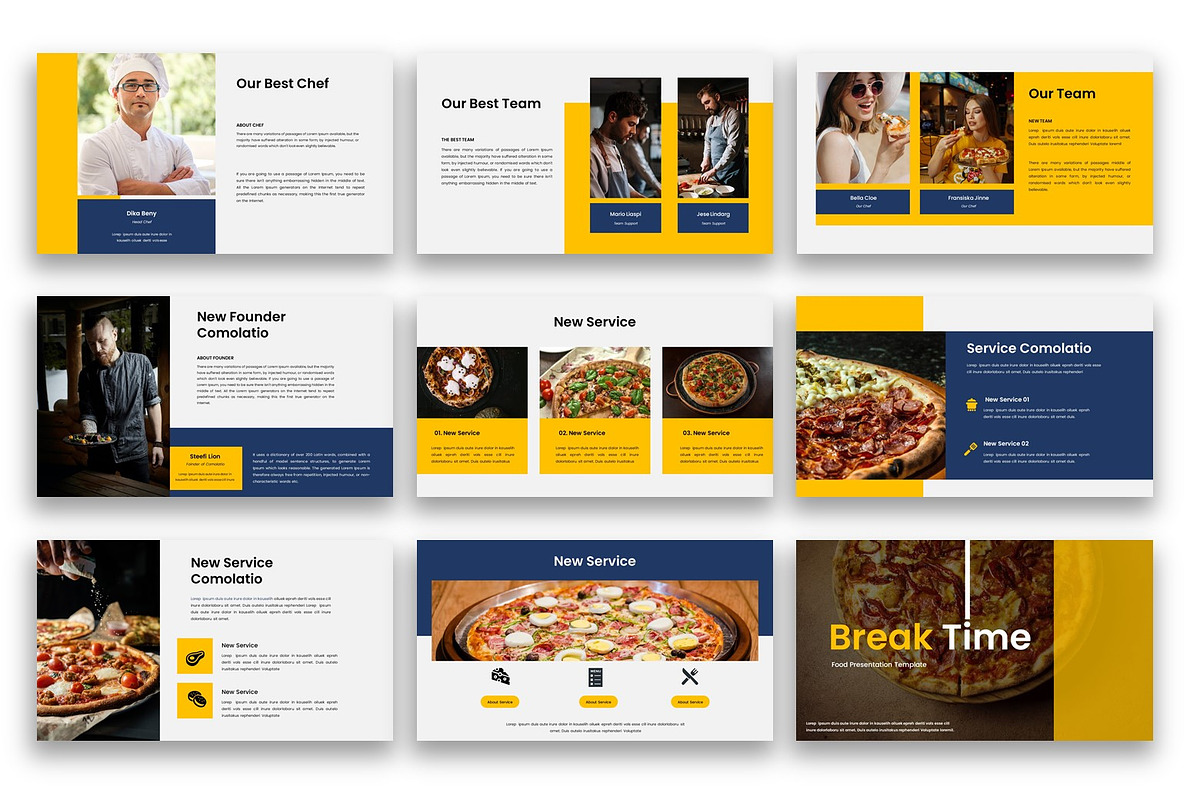 Comolatio – Food PowerPoint Template, a Presentation Template by kreatifreya (Photo 4 of 5)