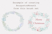 Winter & Christmas Plants,Procreate, a Brush Add-On by Sense Library (Thumbnail 10 of 11)