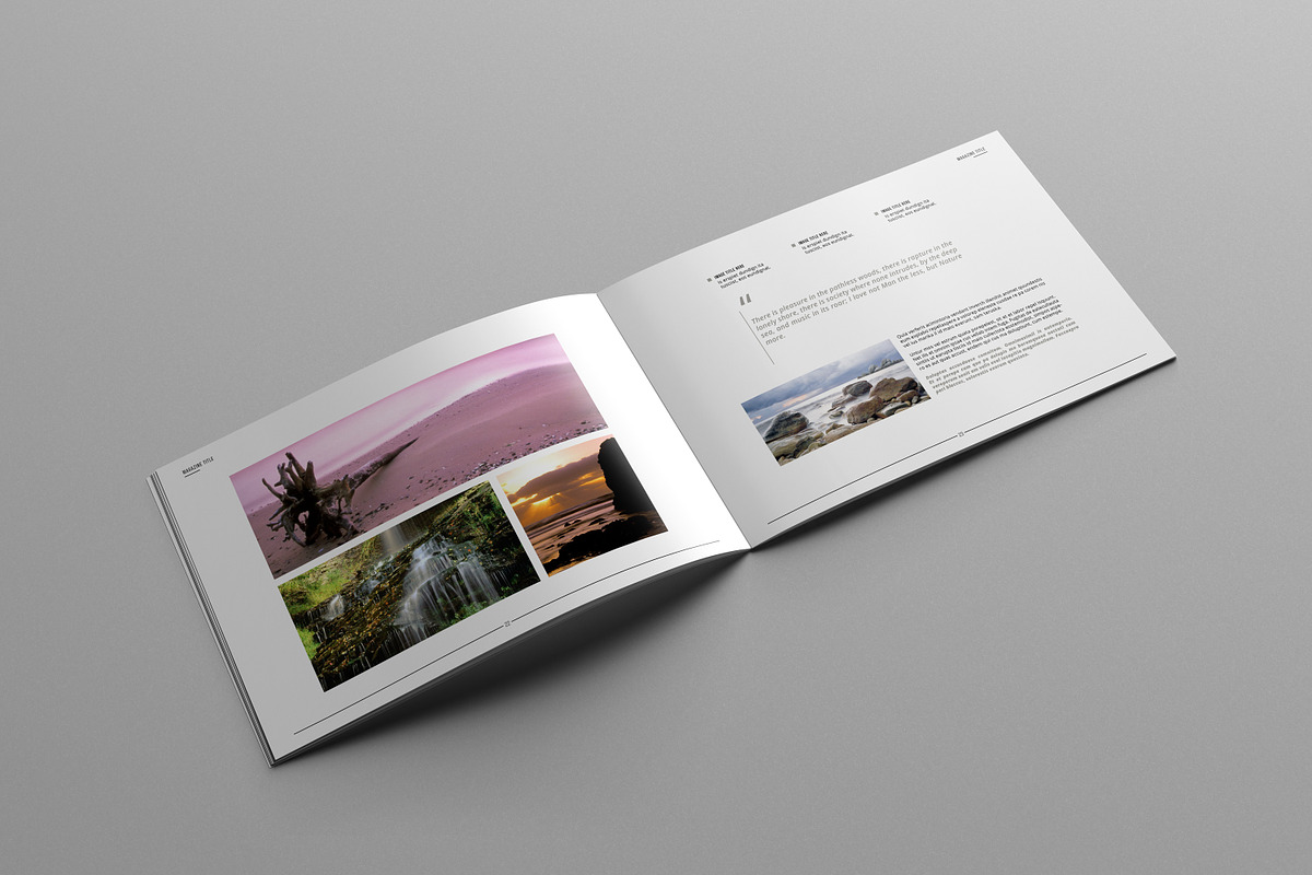 Landscape Magazine Template II, a Magazine Template by Uloel Design (Photo 12 of 12)