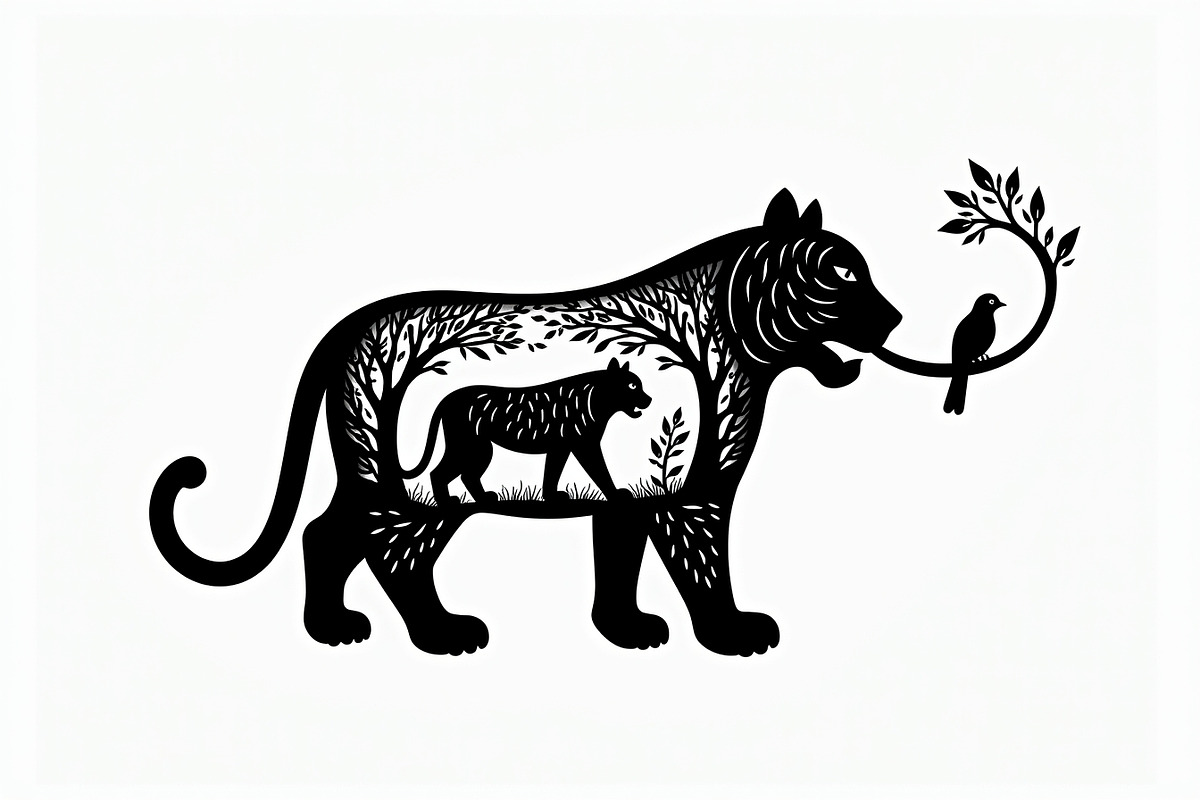 Beautiful Cheetah Silhouette Vector, an Illustration by Amazin_art (Photo 11 of 21)