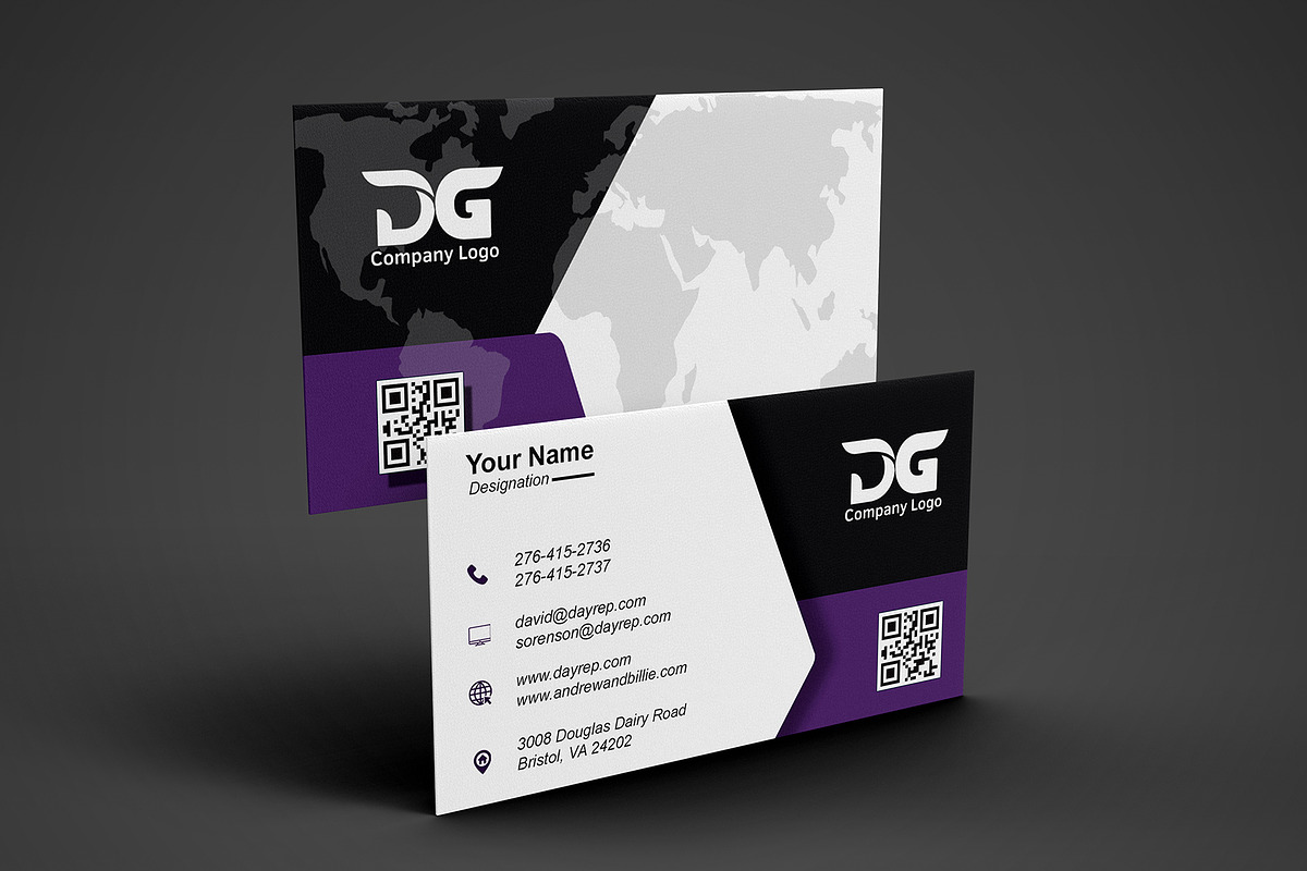 Corporate Agency Business Card PSD preview 3