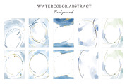 Watercolor Blue Abstract Background, a Background Graphic by Yorda Studio (Thumbnail 3 of 10)