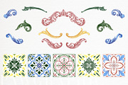 Tropical Flower Leaves. Tile Pattern, an Illustration by PawGraphic (Thumbnail 5 of 6)