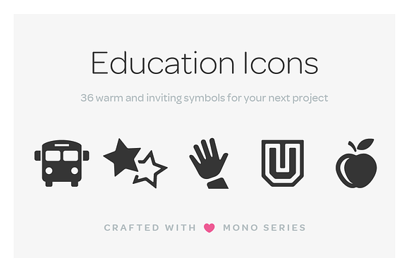 Mono Icons Education